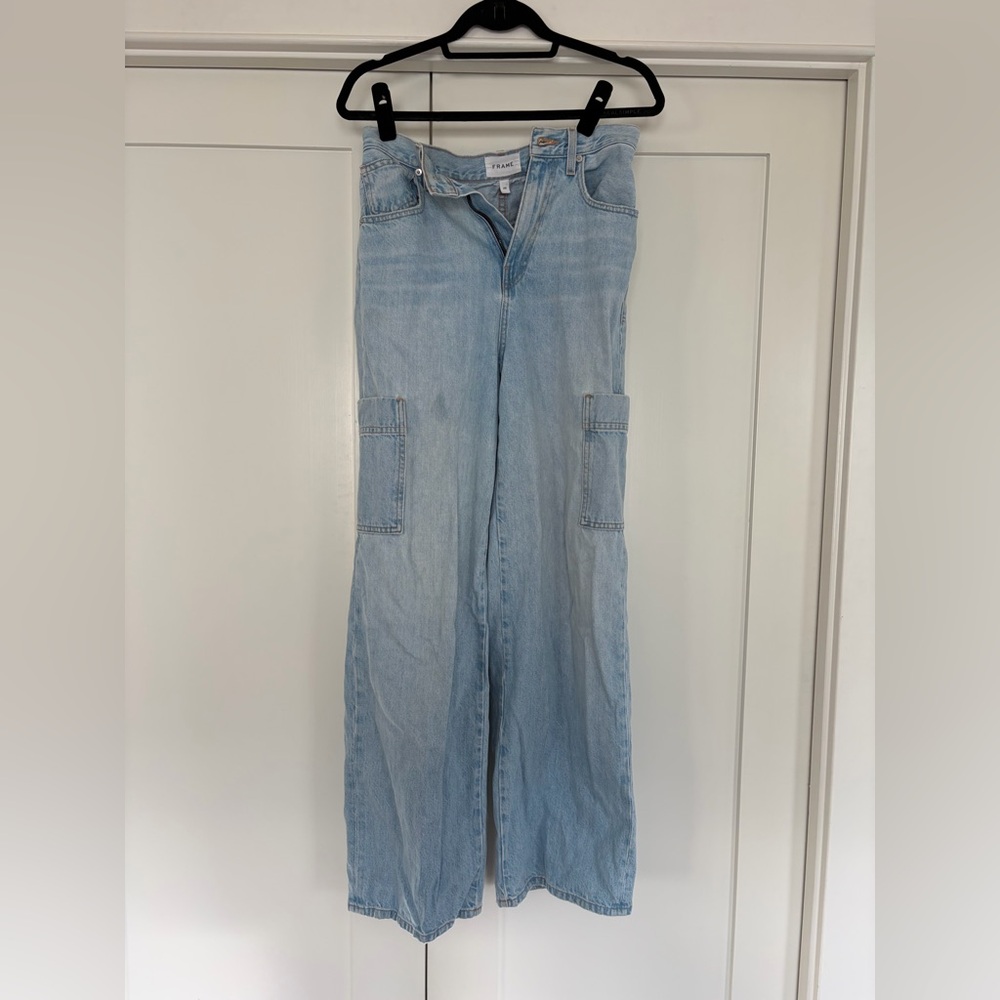 Frame Denim Light Blue Flare Jeans